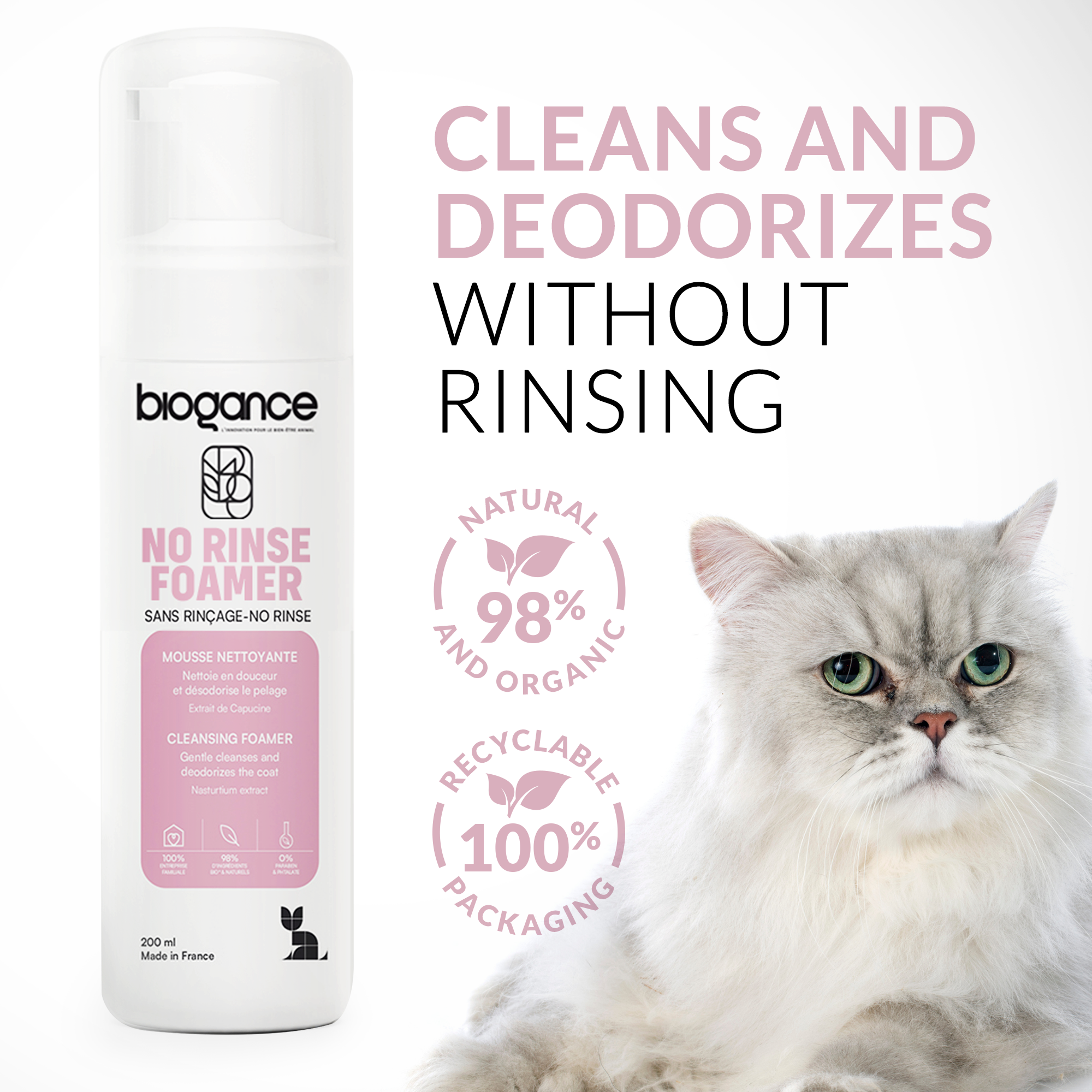 Mousse Sans Rinçage Chat